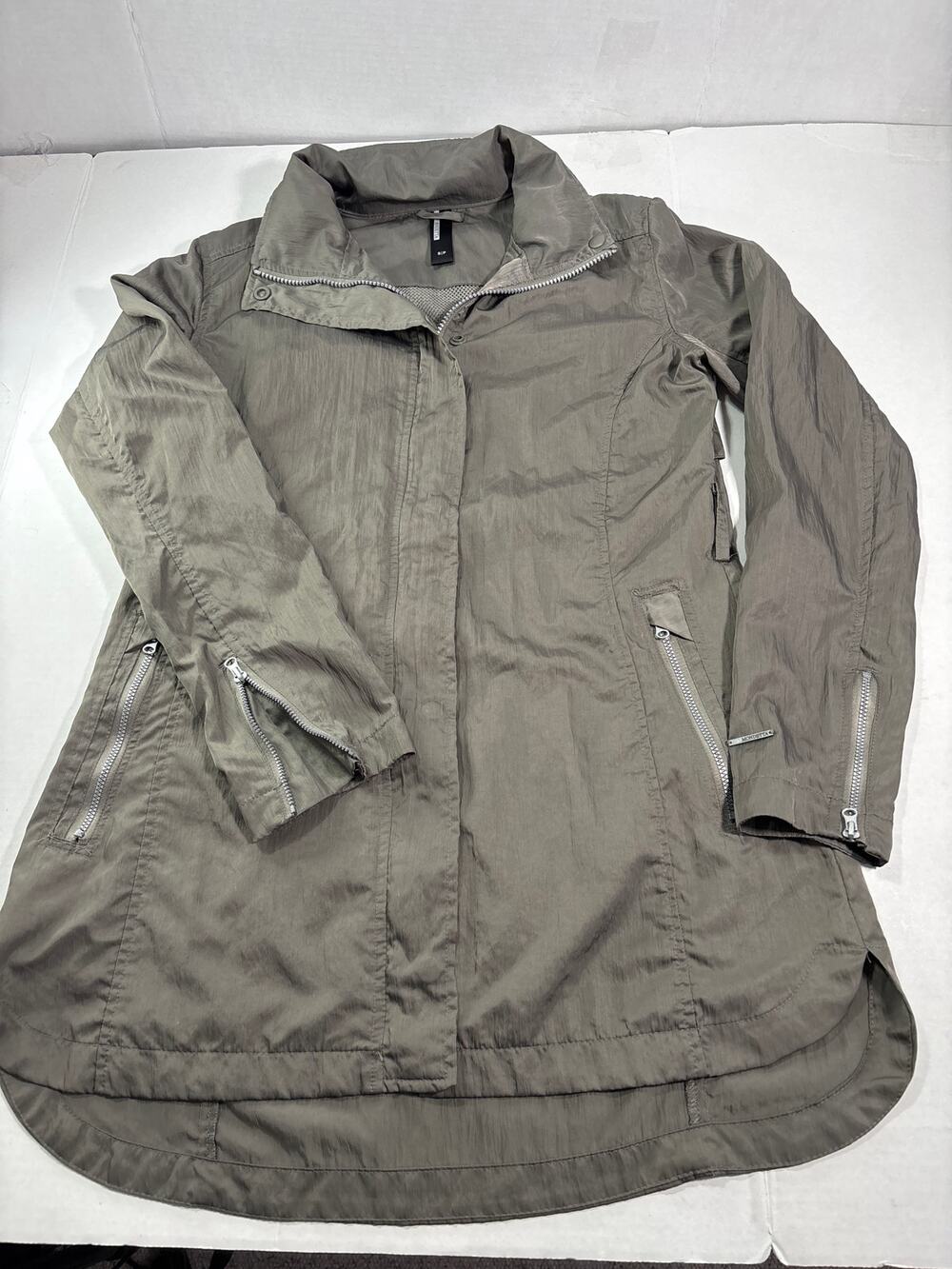 Stylish Mondetta Olive Windbreaker Size S/P